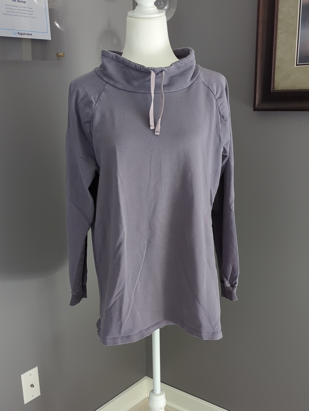 3 For $30. GAP Relaxed Funnel Neck Pullover - Lavender Gray